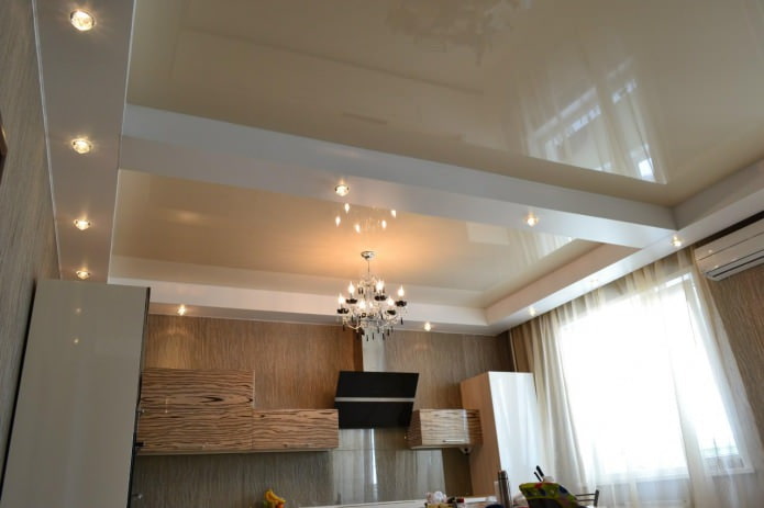 plafond tendu dans la cuisine