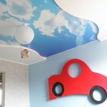 Plafond tendu dans la chambre d'enfant : 60 meilleures photos et idées-9