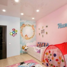 Plafond tendu dans le Chambre d'enfant : 60 meilleures photos et idées-8