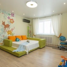 Plafond tendu dans la chambre d'enfant : 60 meilleures photos et idées-10