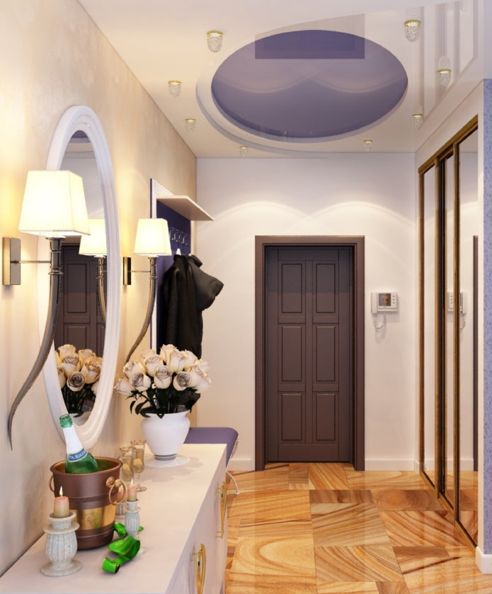 Structure de plafond tendu de forme ronde