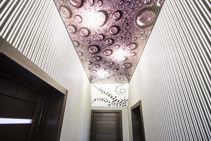 Structure de plafond tendu avec impression photo