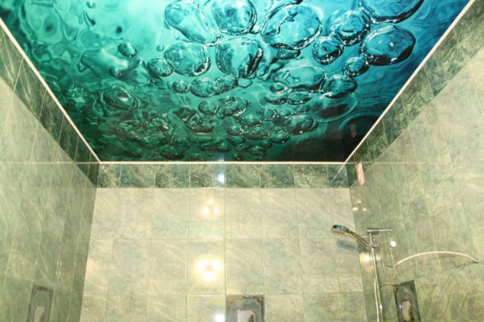 plafond tendu avec imprimé