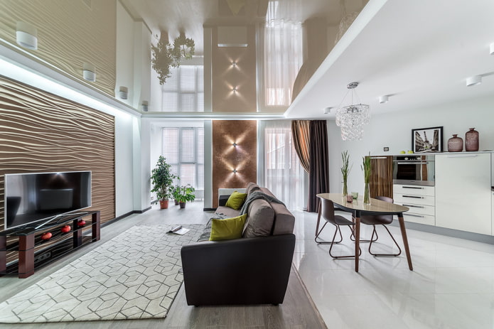 Structure tendue dans un style moderne style