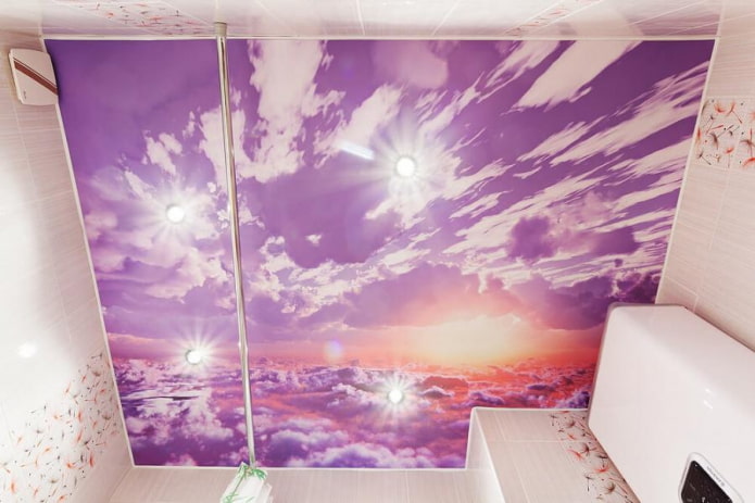 Impression photo du ciel au plafond