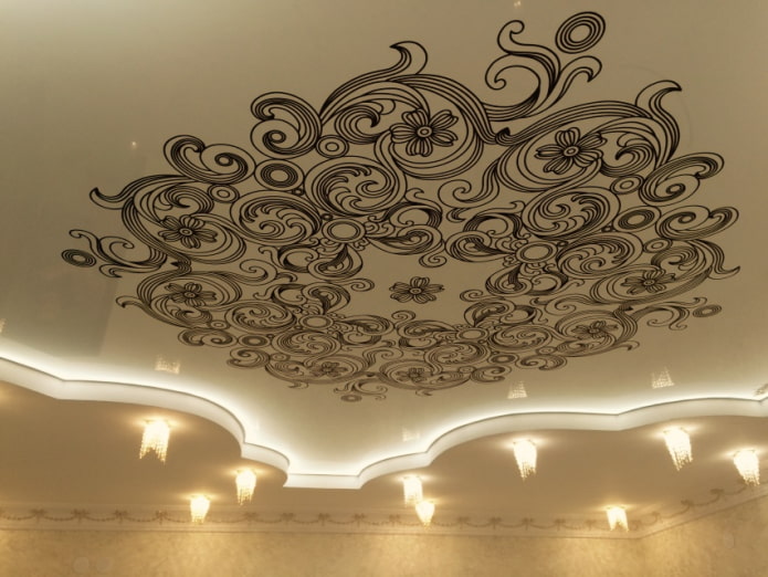 toile tendue à motifs
