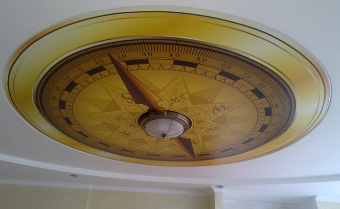 Plafond tendu mat avec impression photo