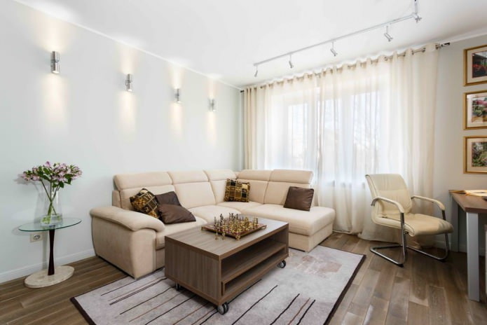 Plafond tendu dans le salon