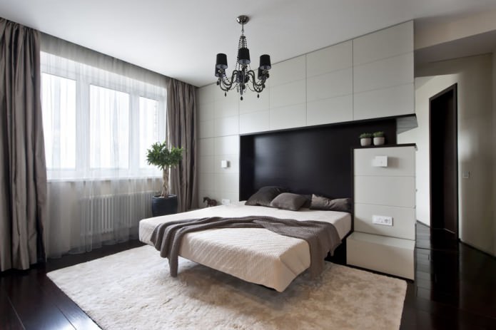 Lustre de chambre avec plafond tendu