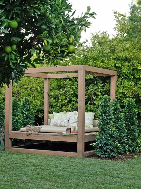 Chaise longue de jardin
