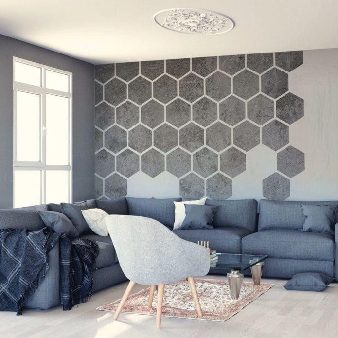 nid d'abeille sur le mur