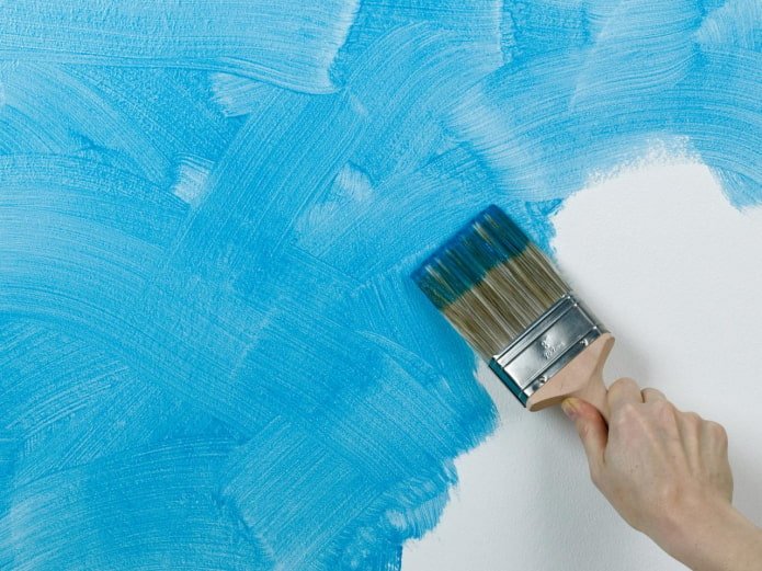peinture texturée au pinceau