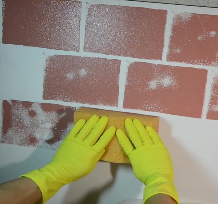 imitation mur de briques