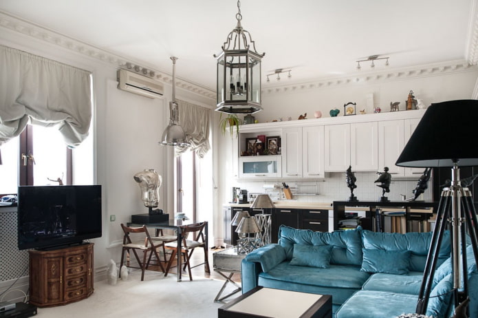Décoration intérieure de style néoclassique
