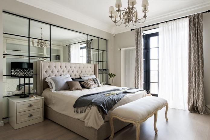 chambre de style néoclassique