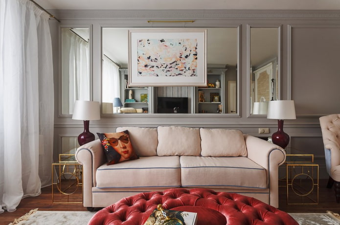 un exemple de rénovation d'appartement de style néoclassique