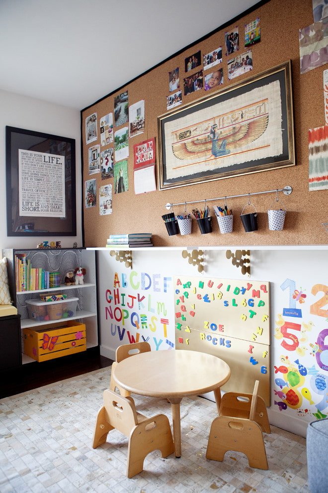 Décoration en liège pour enfants