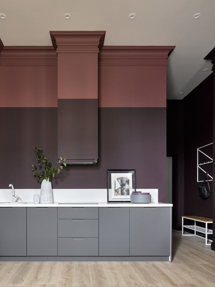 Rebord en deux couleurs
