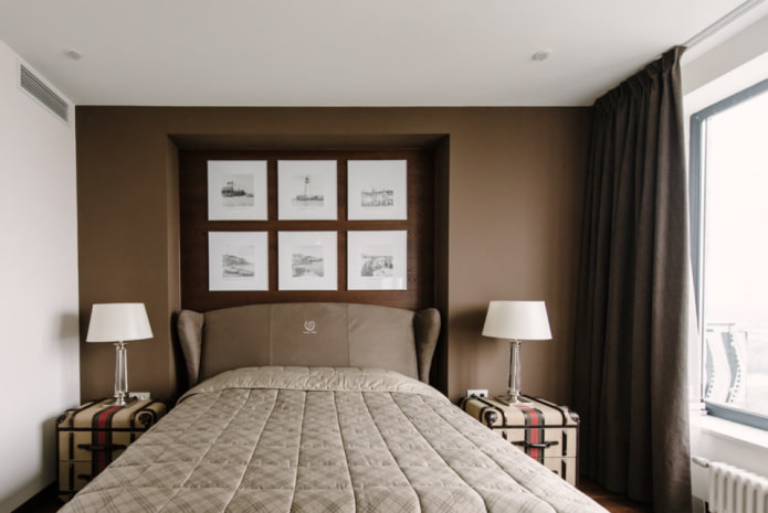 mur avec une niche dans l'intérieur de la chambre