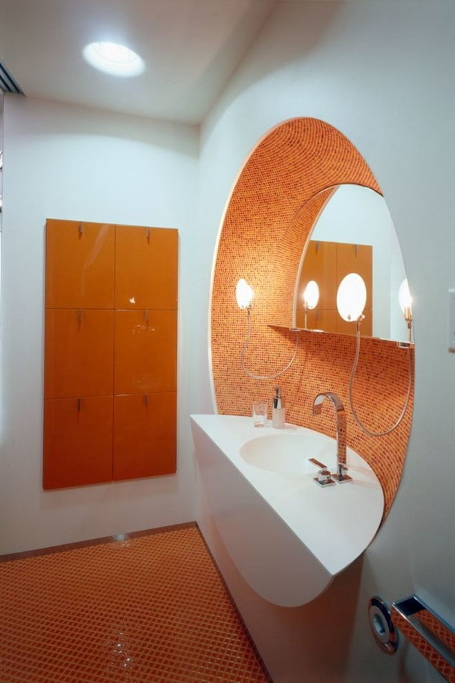 Niche figurée dans la salle de bain