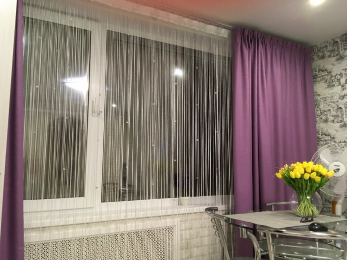 mousseline dans l'intérieur de la cuisine
