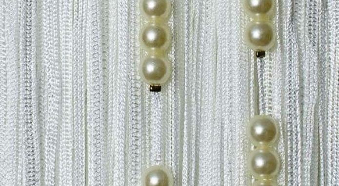 Rideaux en fils avec perles