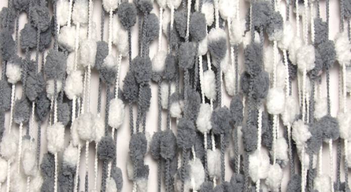 rideaux à pompons