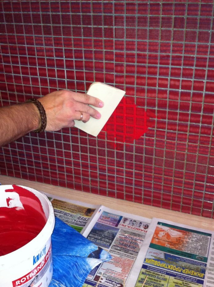 Application du coulis