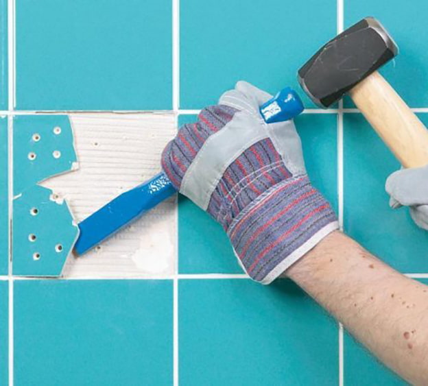 Retrait de carrelage