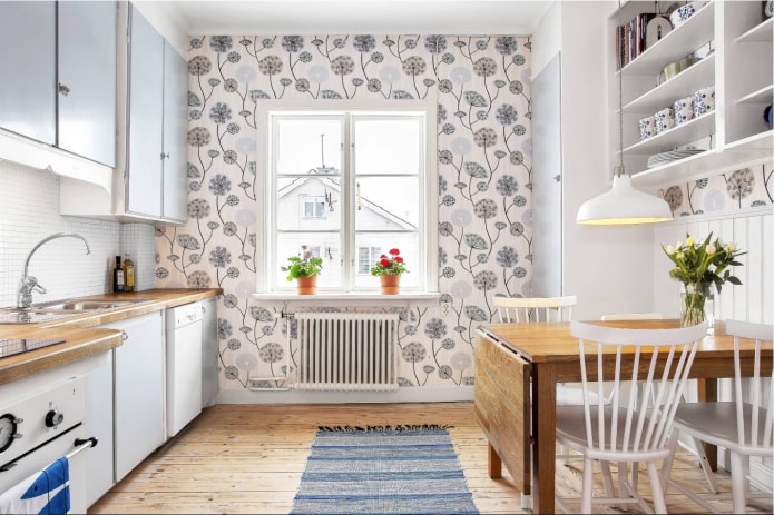 Mur d'accent dans la cuisine
