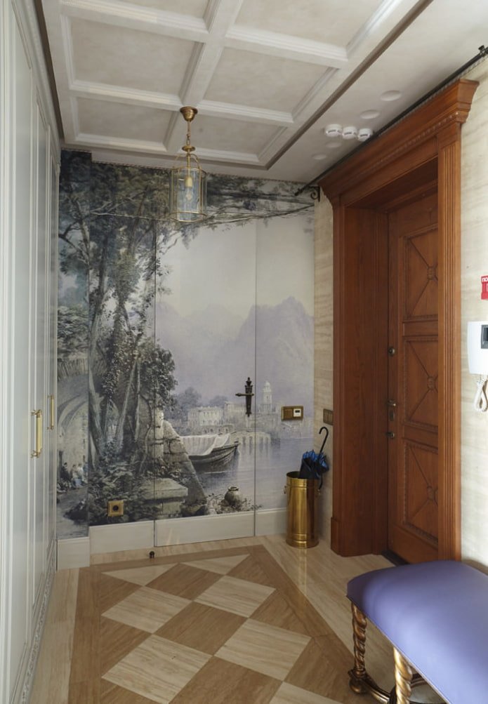 Papier peint photo dans le couloir