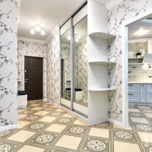 Comment choisir du papier peint pour un petit couloir : 70 idées déco-10