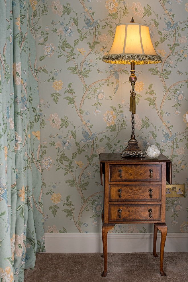 papier peint fleuri