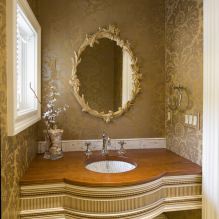 Papier peint pour la salle de bain : avantages et inconvénients, types, design, 70 photos d'intérieur-0