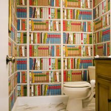 Papier peint pour la salle de bain : avantages et inconvénients, types, design, 70 photos d'intérieur-8