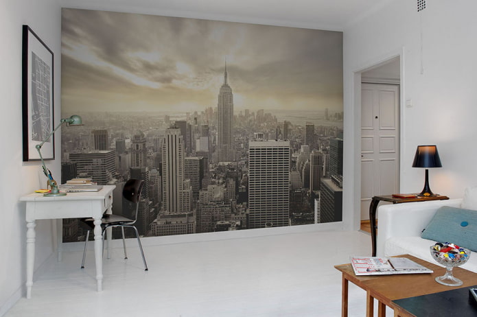Papier peint photo avec l'image de New York à l'intérieur