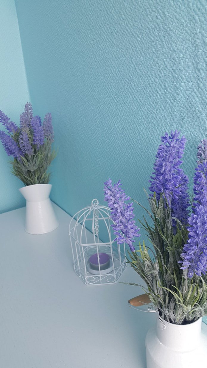 papier peint verre bleu