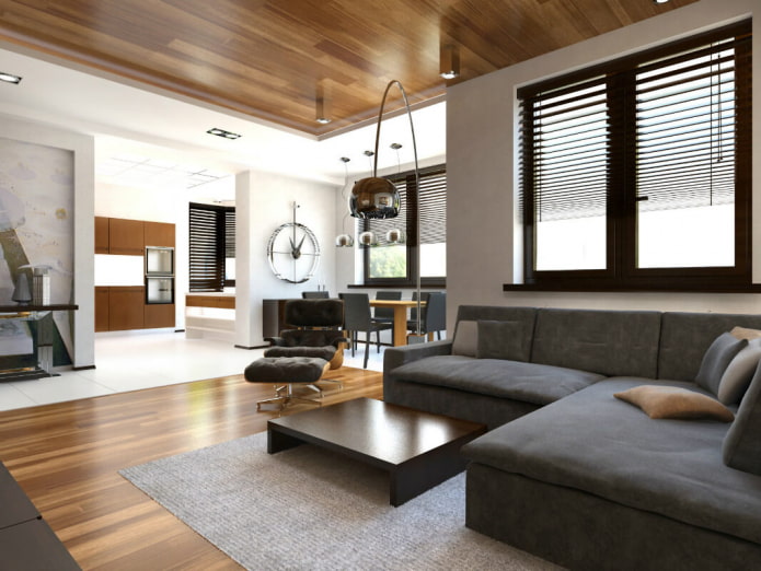 Papier peint de plafond sous l'arbre à l'intérieur
