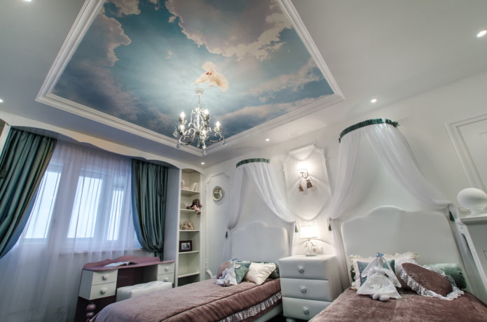 papier peint pour le plafond