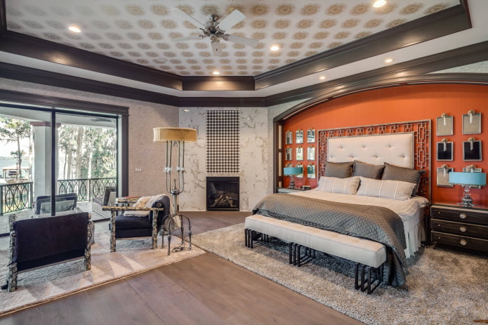 Papier peint pour plafond dans la chambre