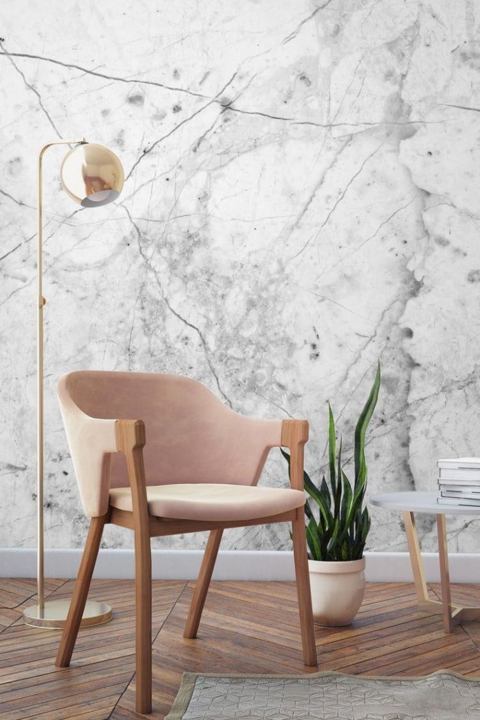 papier peint en marbre