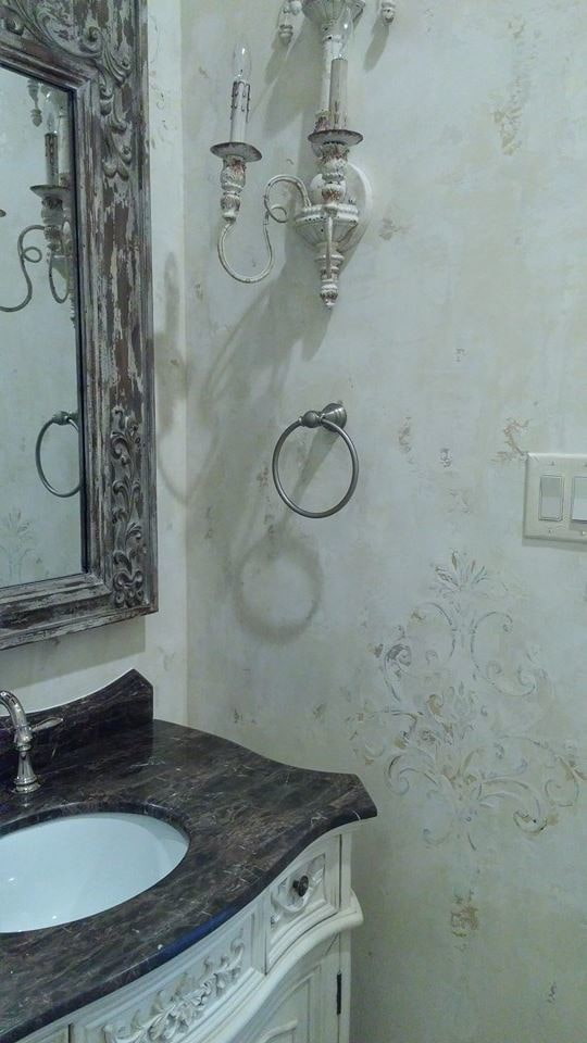 Provence dans la salle de bain