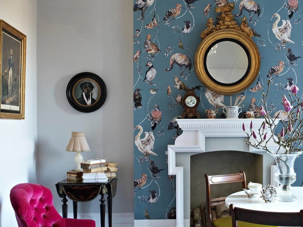 papier peint oiseaux