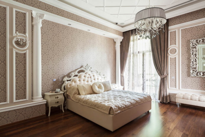 monogramme dans l'intérieur de la chambre