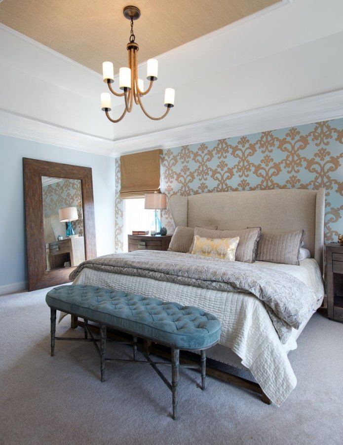 monogramme dans l'intérieur de la chambre