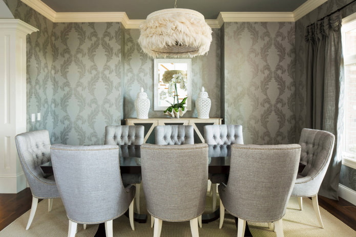 fond d'écran monogramme gris