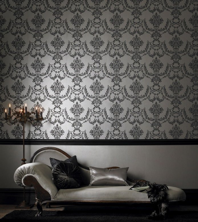 fond d'écran monogramme gris