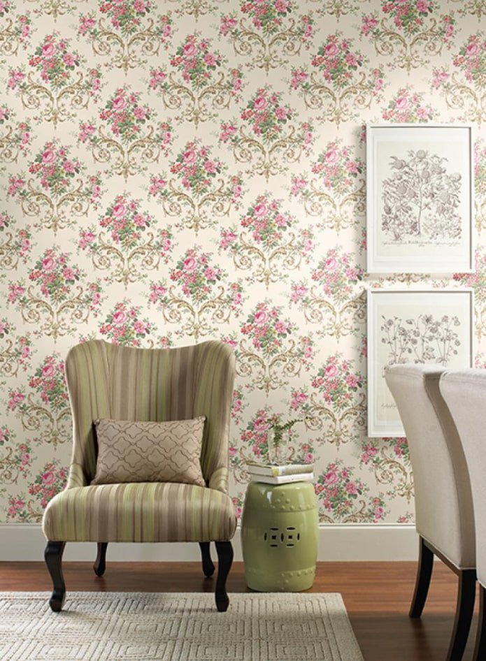 combinaison de monogramme avec des fleurs