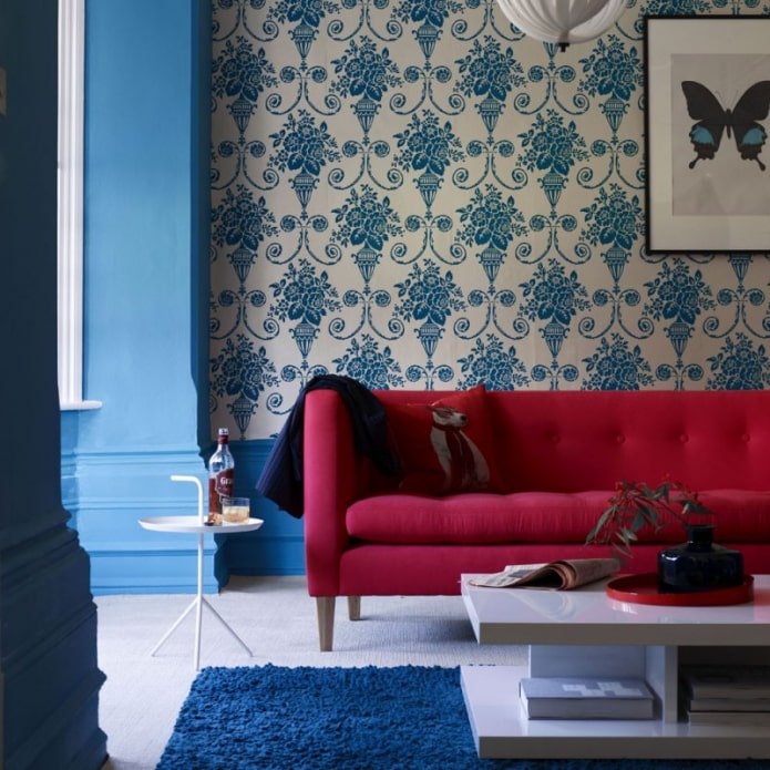 monogramme dans l'intérieur du salon
