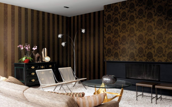 monogramme avec rayure à l'intérieur
